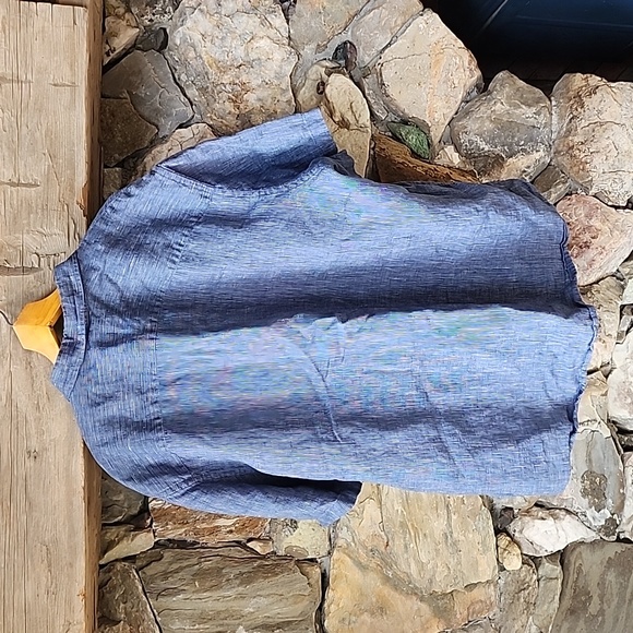 Untuckit Linen Short Sleeve Shirt Men's Size XXX-Large - Picture 2 of 11